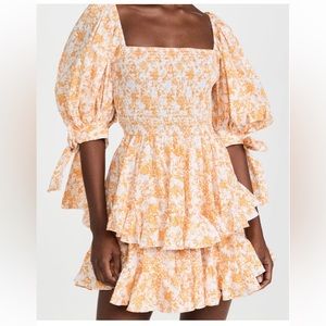 Caroline Constas Finley Dress in Orange